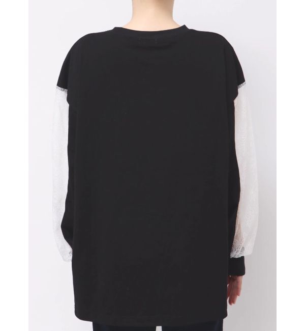 EVRIS「レースコンビBIGロンT」|Tシャツ・カットソー|