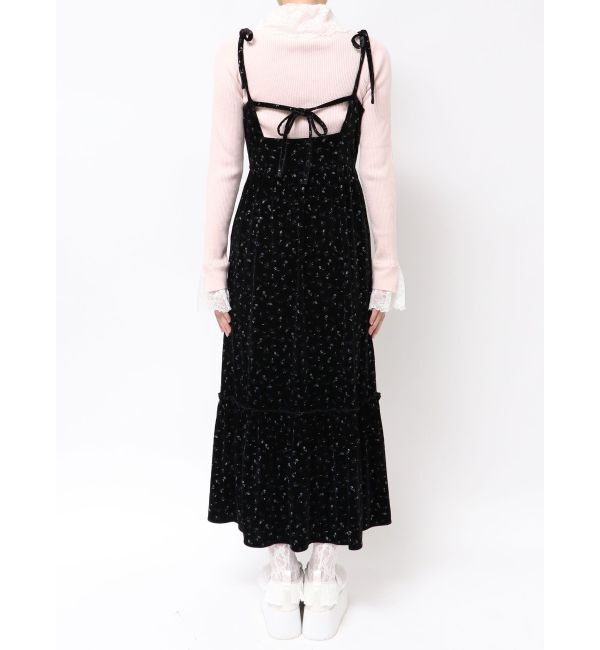 merry jenny「アシメribbonベロアワンピース」|ワンピース|