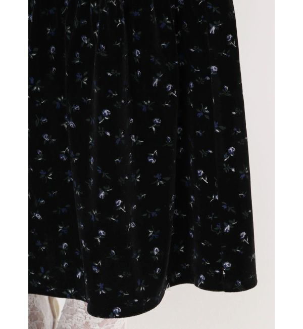 merry jenny「アシメribbonベロアワンピース」|ワンピース|