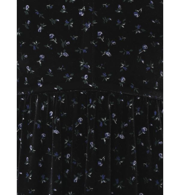 merry jenny「アシメribbonベロアワンピース」|ワンピース|