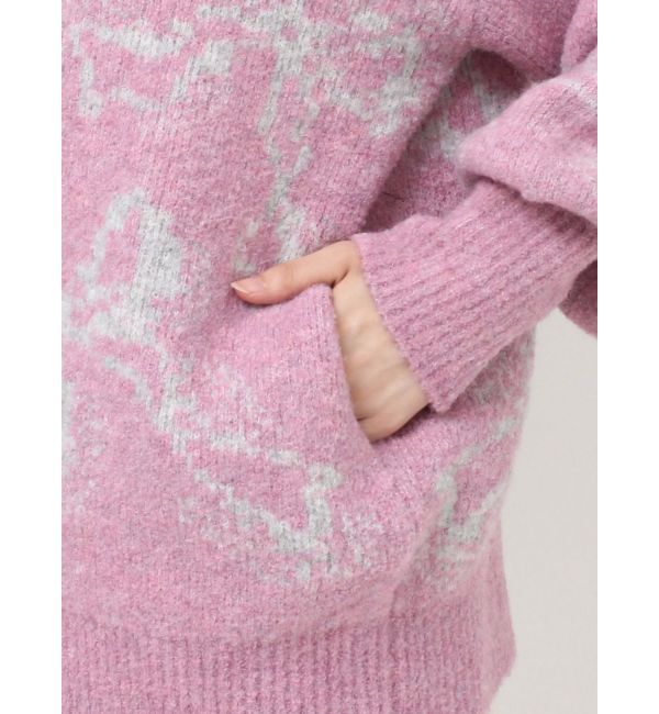 merry jenny「ribbon jacquard knit cardigan」|カーディガン|