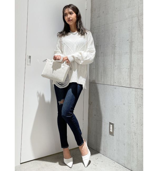 GYDA「クラッシュ LOOSE ニットトップス」|ニット・セーター|