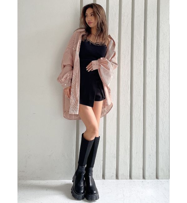 GYDA「ストライプオーバーシャツ」|シャツ・ブラウス|