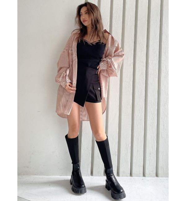 GYDA「ストライプオーバーシャツ」|シャツ・ブラウス|