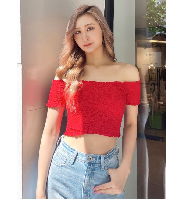 GYDA「カシュクールシャーリングトップス」|Tシャツ・カットソー|