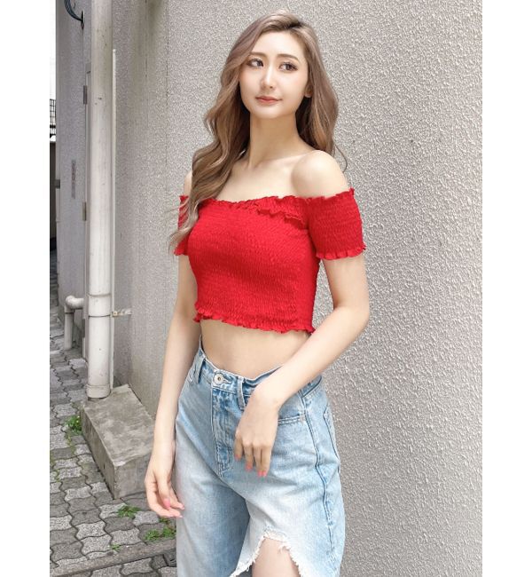 GYDA「カシュクールシャーリングトップス」|Tシャツ・カットソー|