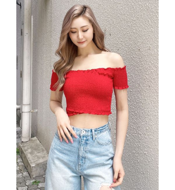 GYDA「カシュクールシャーリングトップス」|Tシャツ・カットソー|