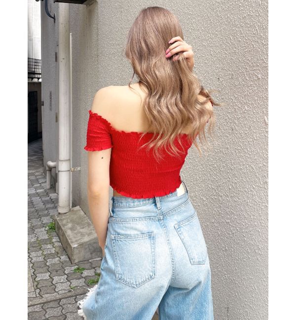 GYDA「カシュクールシャーリングトップス」|Tシャツ・カットソー|