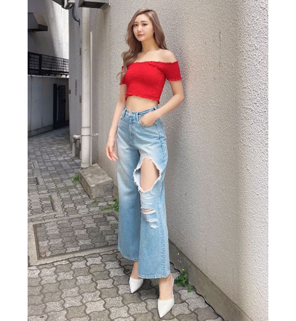 GYDA「カシュクールシャーリングトップス」|Tシャツ・カットソー|