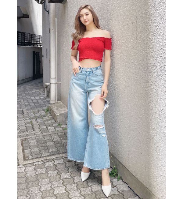 GYDA「カシュクールシャーリングトップス」|Tシャツ・カットソー|