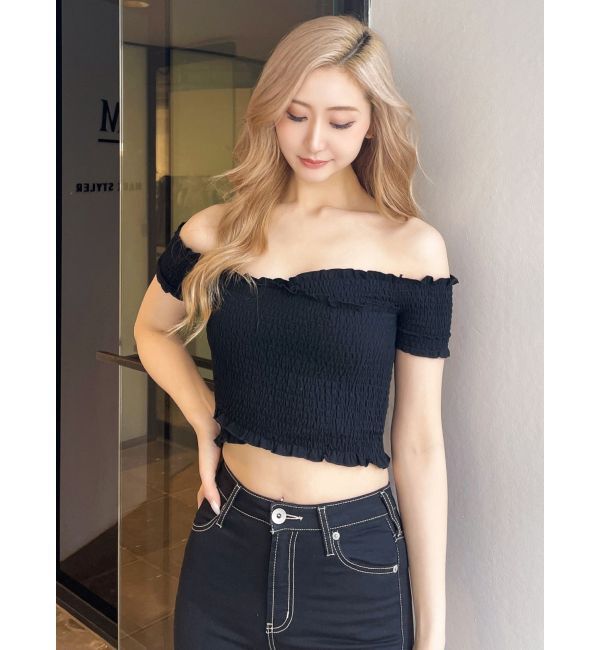 GYDA「カシュクールシャーリングトップス」|Tシャツ・カットソー|