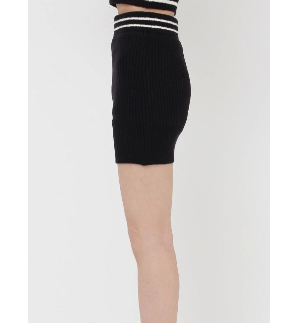 GYDA「ラインパイルスカートライクショートパンツ」|スカート|