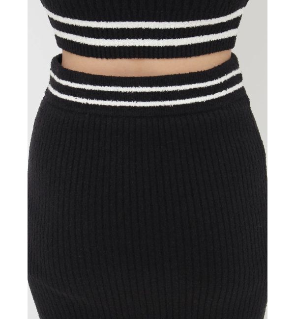 GYDA「ラインパイルスカートライクショートパンツ」|スカート|