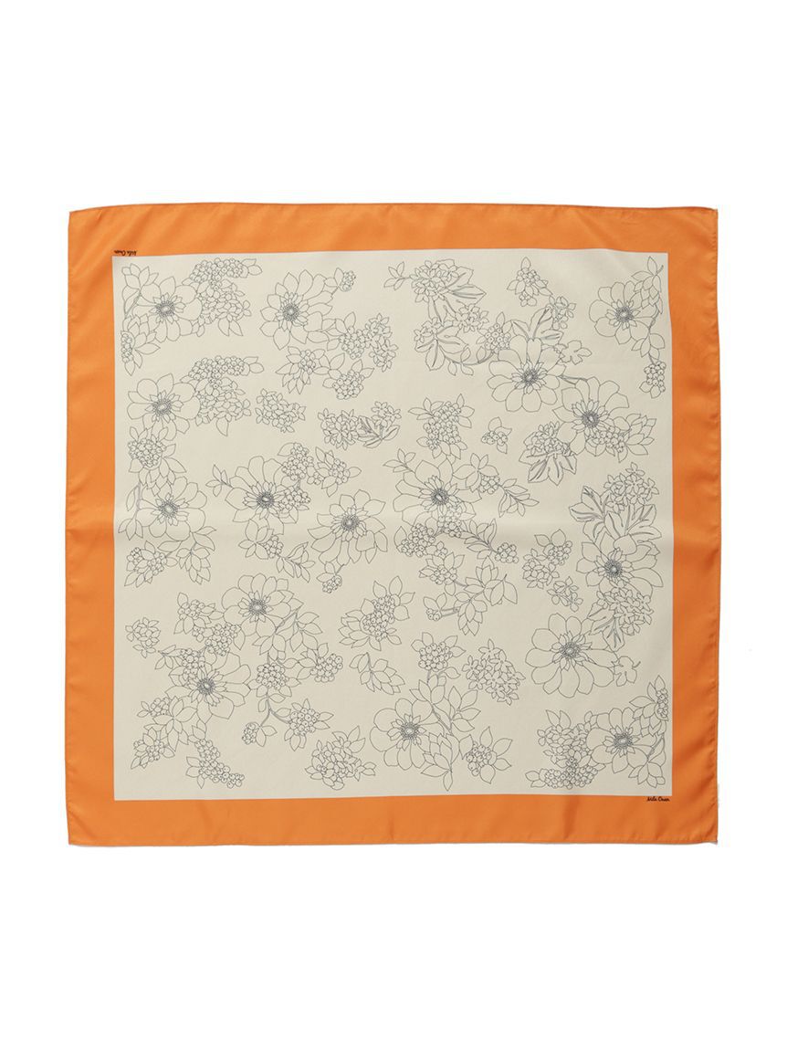 Mila Owen「フラワー柄リバーシブルスカーフ」|バンダナ・スカーフ|