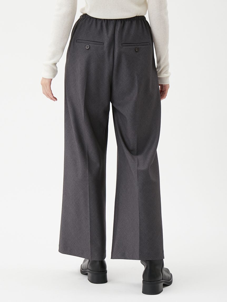 Mila Owen「スーツ地イージーパンツ」|チノ|