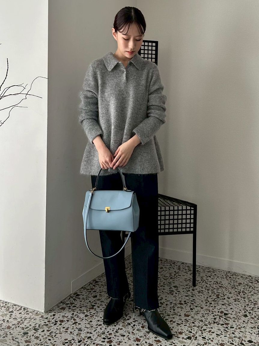 Mila Owen「メタルモチーフスクエアバッグ」|ショルダー・メッセンジャー|