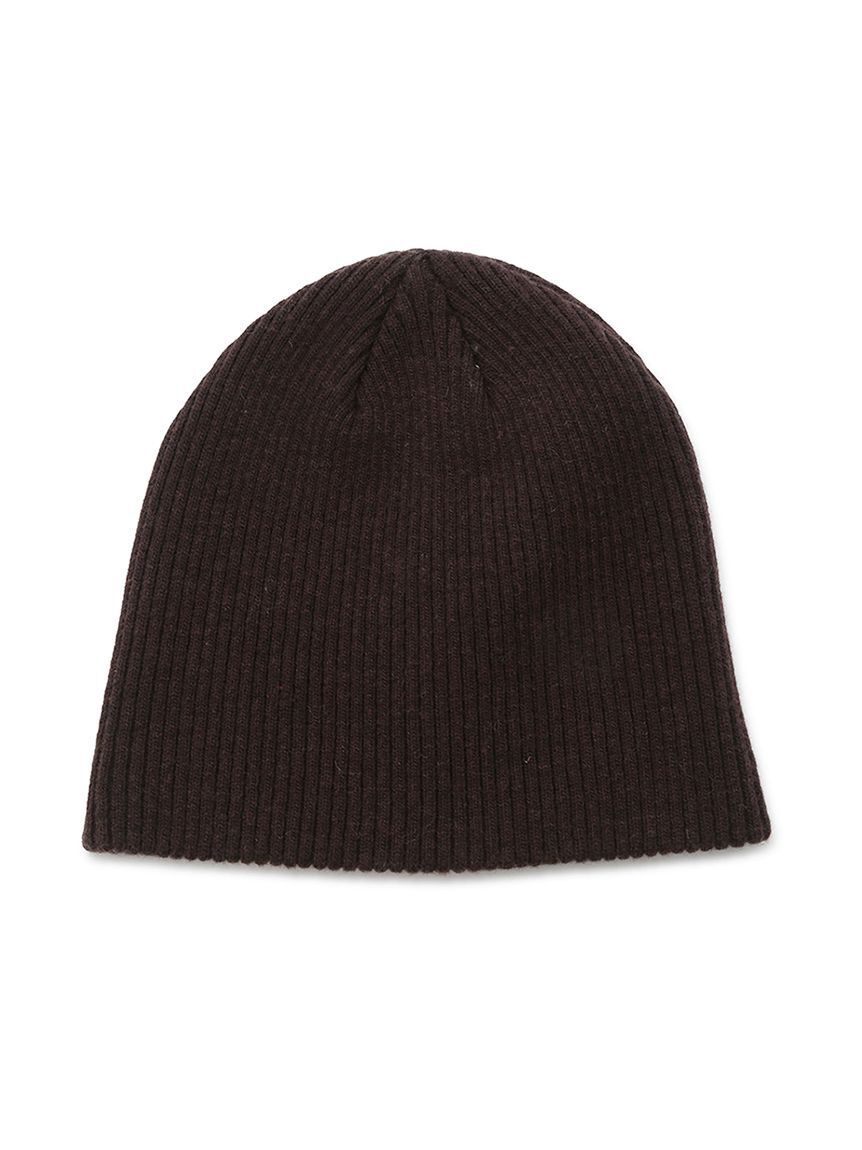 emmi atelier「ウールリブニットビーニー」|ニット帽|