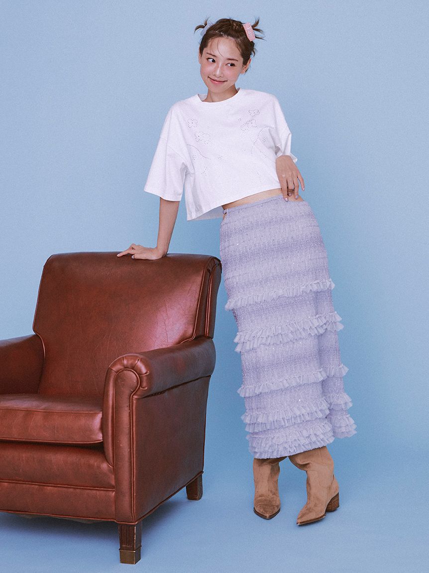 FURFUR「ビジューデザインＴシャツ」|Tシャツ・カットソー|