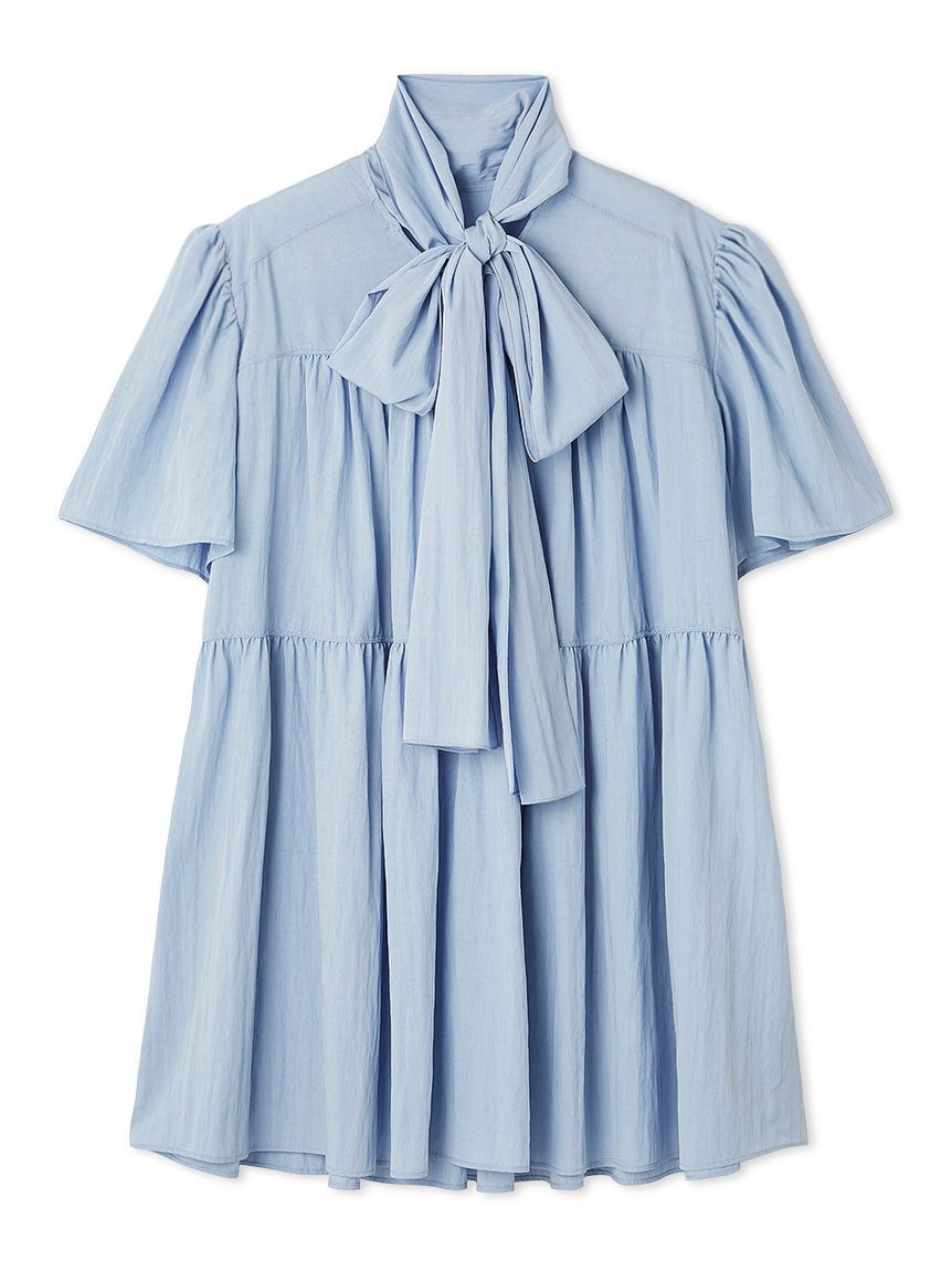 FURFUR「ボウタイギャザーチュニックシャツ」|ワンピース|