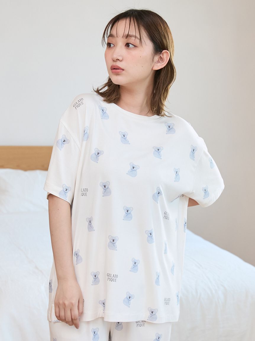 gelato pique「【接触冷感】コアラ柄Tシャツ」|ルームウェア|