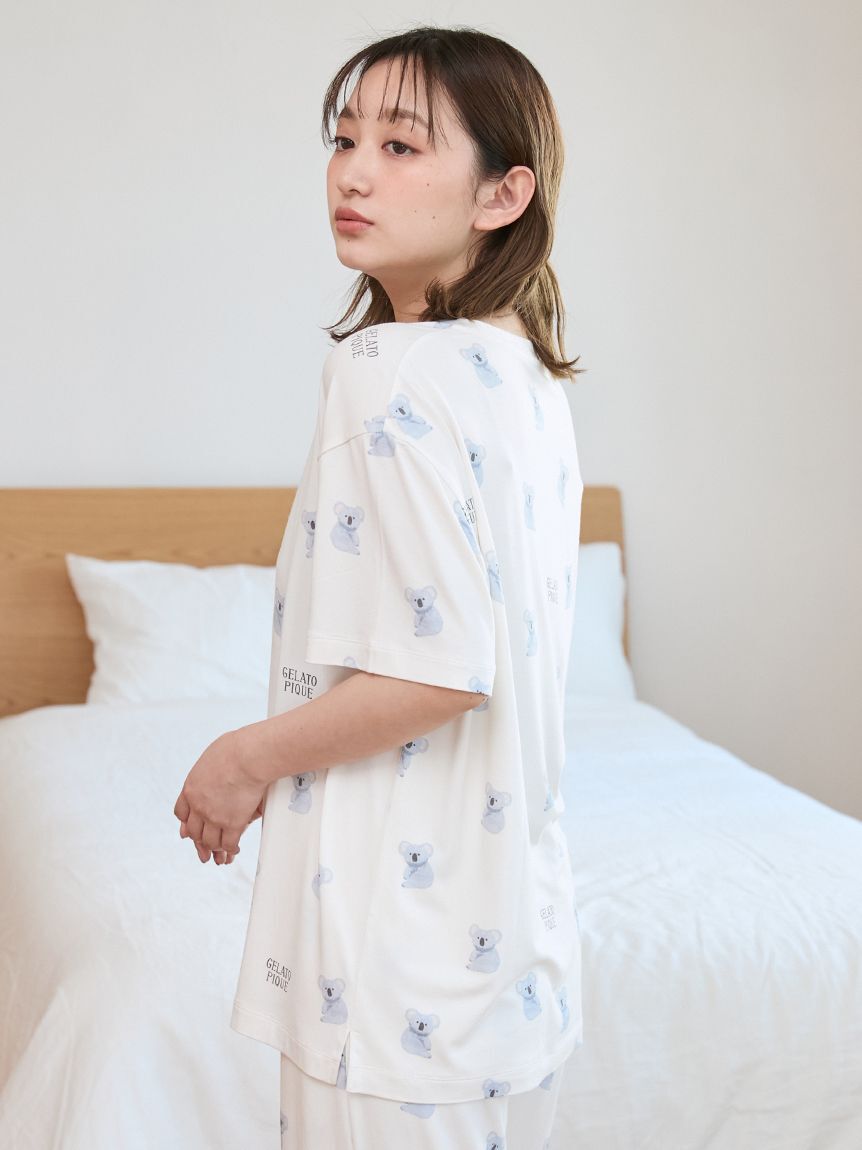 gelato pique「【接触冷感】コアラ柄Tシャツ」|ルームウェア|