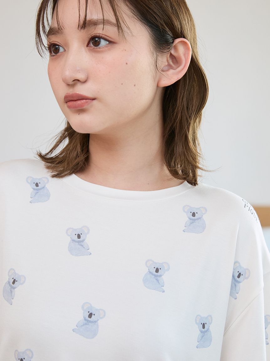 gelato pique「【接触冷感】コアラ柄Tシャツ」|ルームウェア|