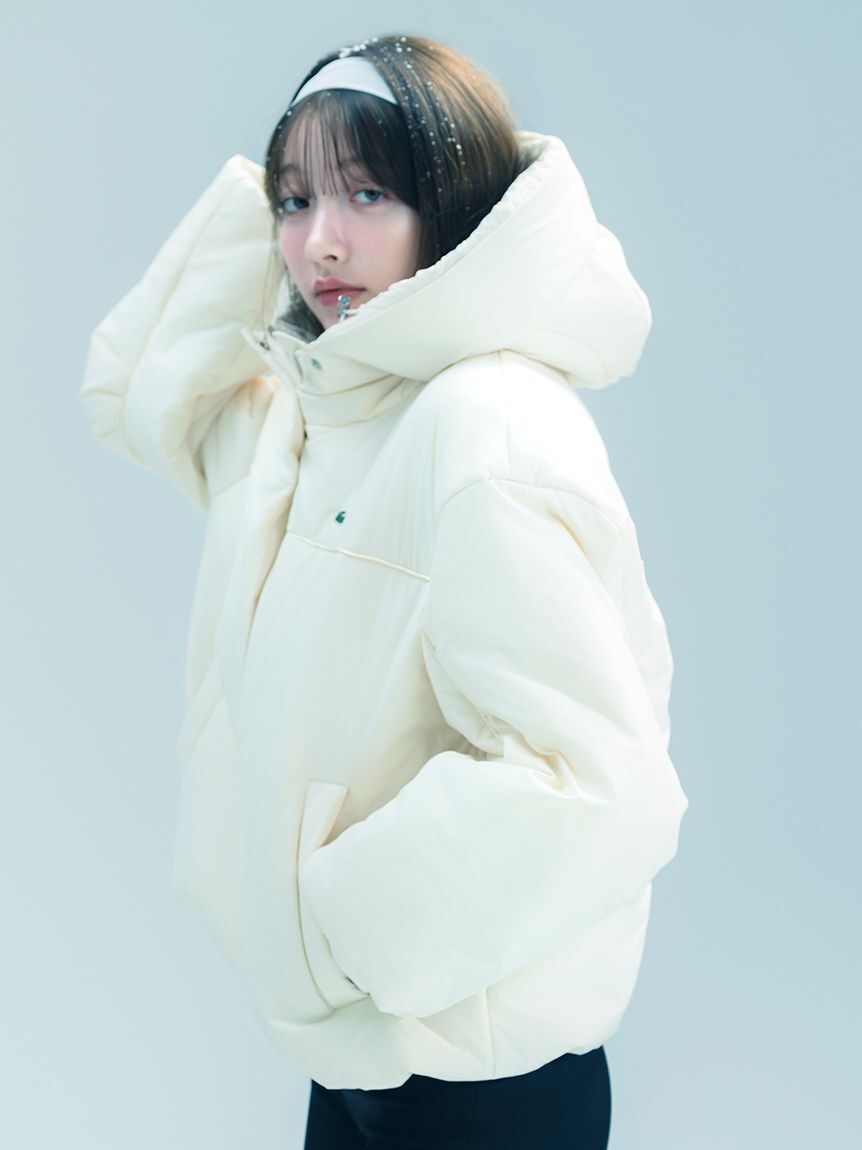 SNIDEL「LACOSTE/中綿ブルゾン」|ブルゾン・スタジャン|