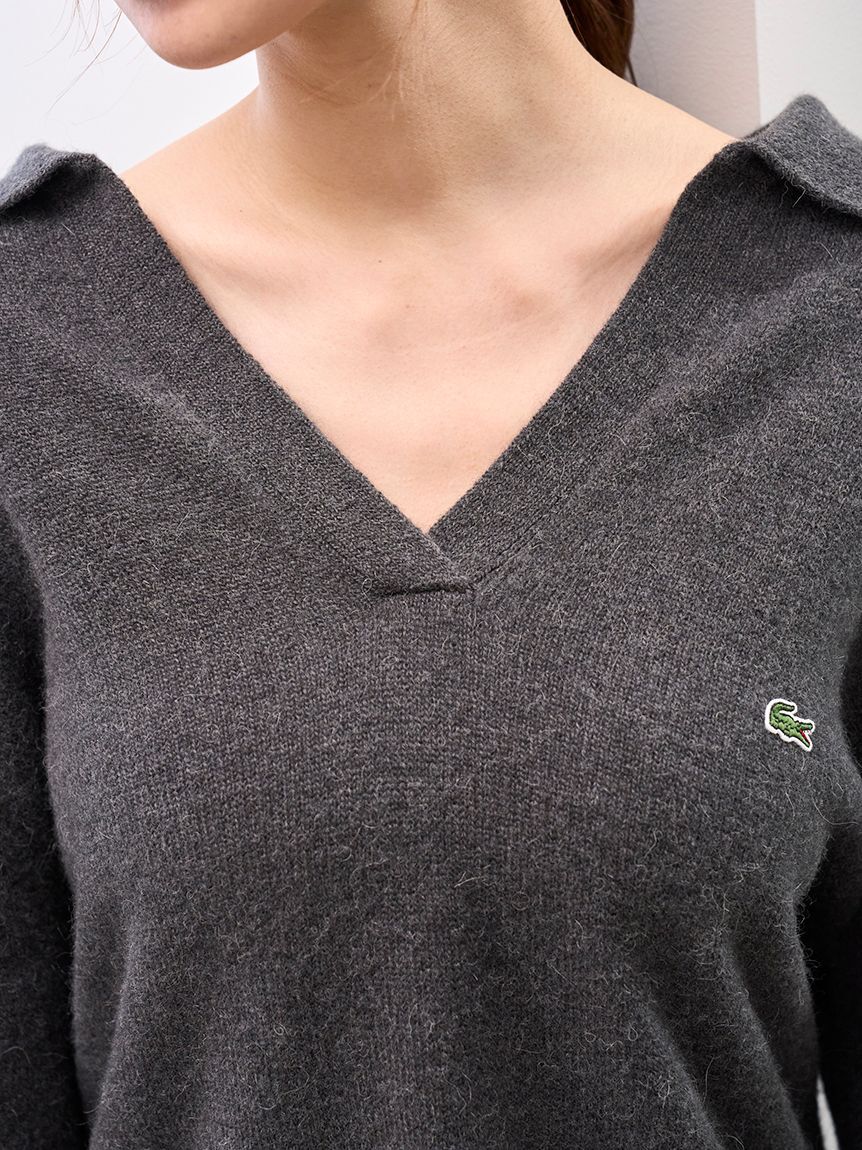 SNIDEL「LACOSTE/スキッパーニットワンピース」|ワンピース|