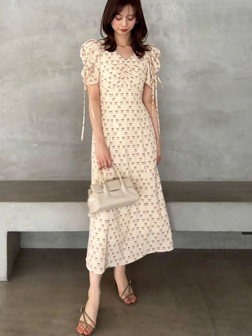 リボンモチーフワンピース（SNIDEL）｜ルミネのファッション通販
