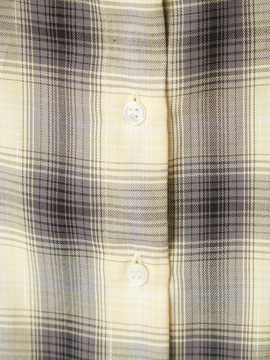 FRAY I.D「オンブレラメチェックアシメシャツ」|シャツ・ブラウス|