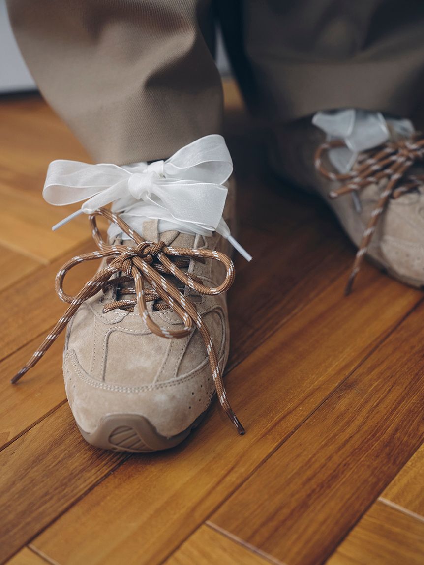 FRAY I.D「【MOHI】レースリボンスニーカー」|スニーカー|BEG