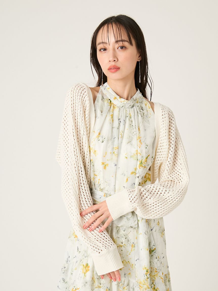 FRAY I.D「リネンコットンニットボレロカーディガン」|カーディガン|