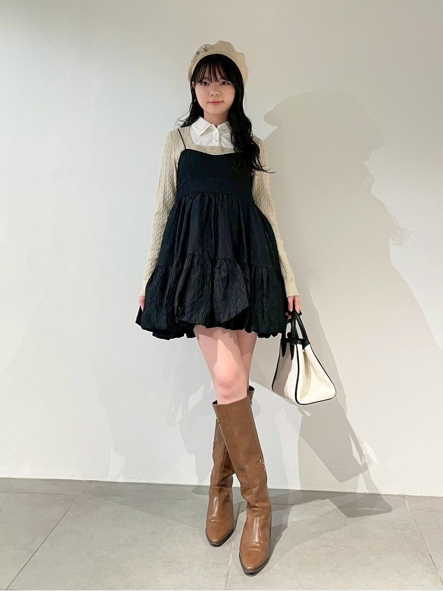 LILY BROWN「[L.B CANDY STOCK]デコラティブベレー帽(Hearts2Hearts着用)」|ハンチング・ベレー帽|