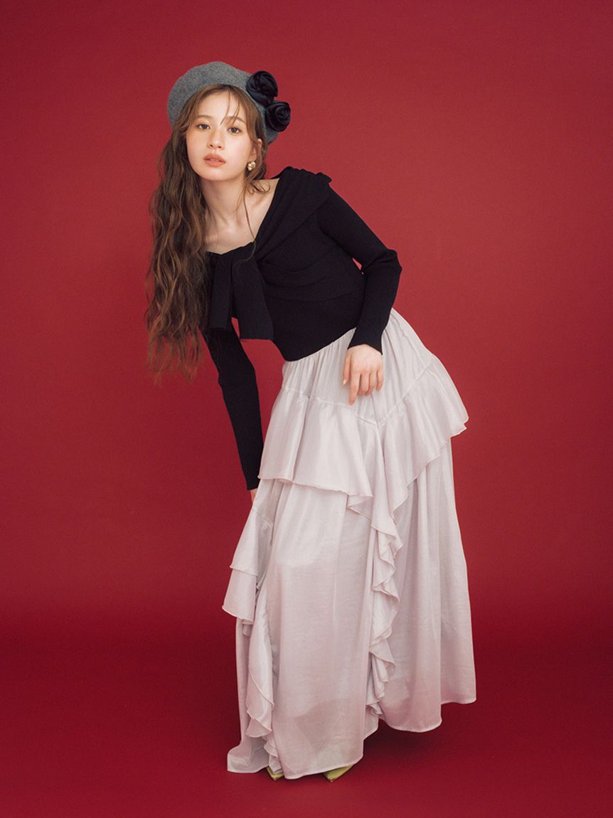 LILY BROWN「[L.B CANDY STOCK]デコラティブベレー帽(Hearts2Hearts着用)」|ハンチング・ベレー帽|