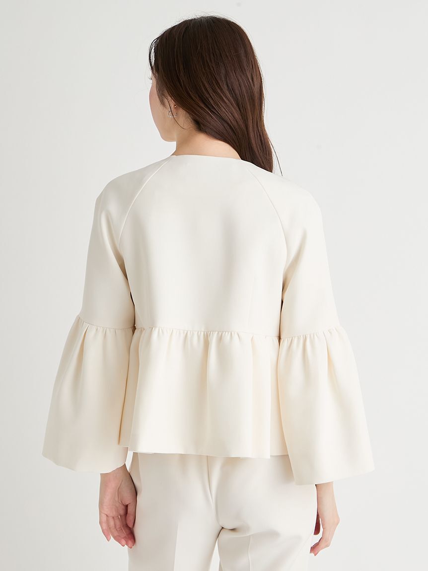 CELFORD「【洗える】ベルスリーブペプラムジャケット」|テーラードジャケット|