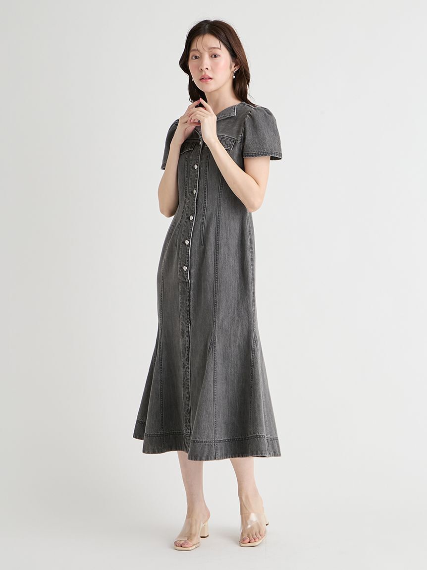 CELFORD「マーメイドデニムワンピース」|ワンピース|GRY
