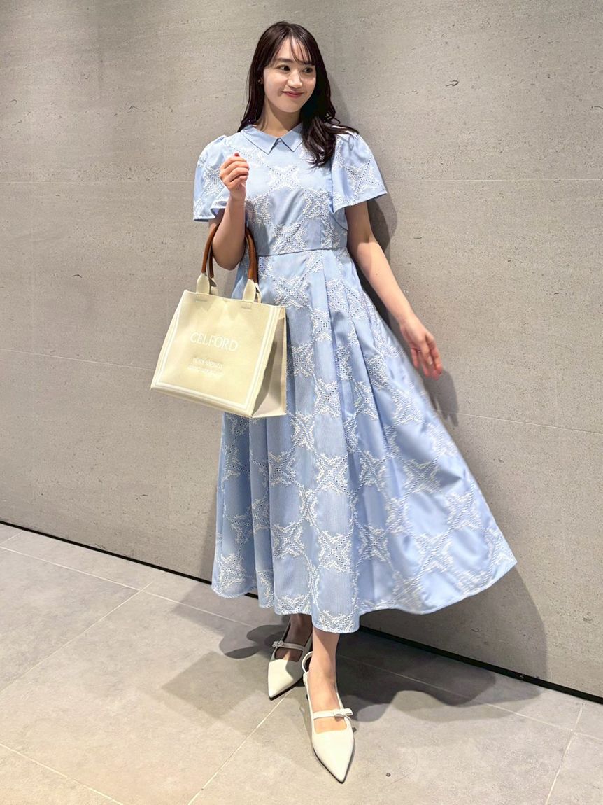 CELFORD「フラワーエンブロイダリーワンピース」|ワンピース|