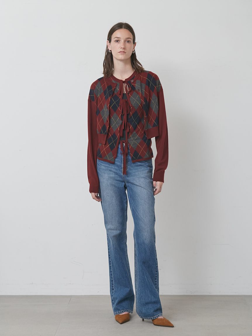 styling/「アーガイルニットカーディガン」|カーディガン|