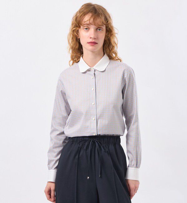 MACKINTOSH PHILOSOPHY「ラウンドカラーベーシックシャツ」|シャツ・ブラウス|ガンクラブチェック