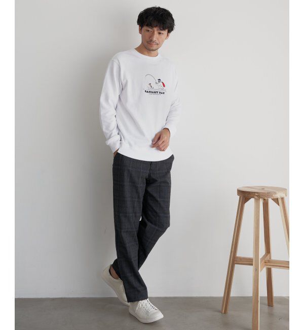 ikka「フィッシング刺繍トレーナー」|パーカー|