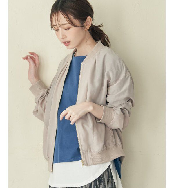 ikka「【雑誌InRed5月号掲載】シアーリブブルゾン」|ブルゾン・スタジャン|