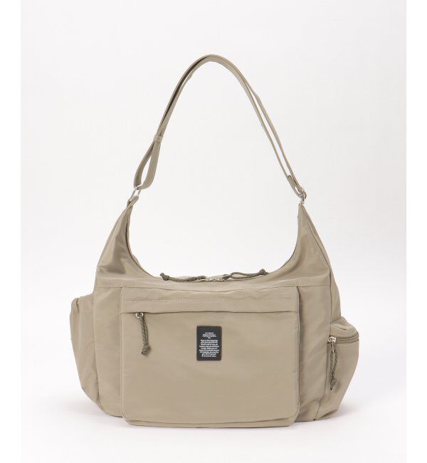 ikka「撥水10ポケットビッグショルダーバッグ」|その他|グレージュ