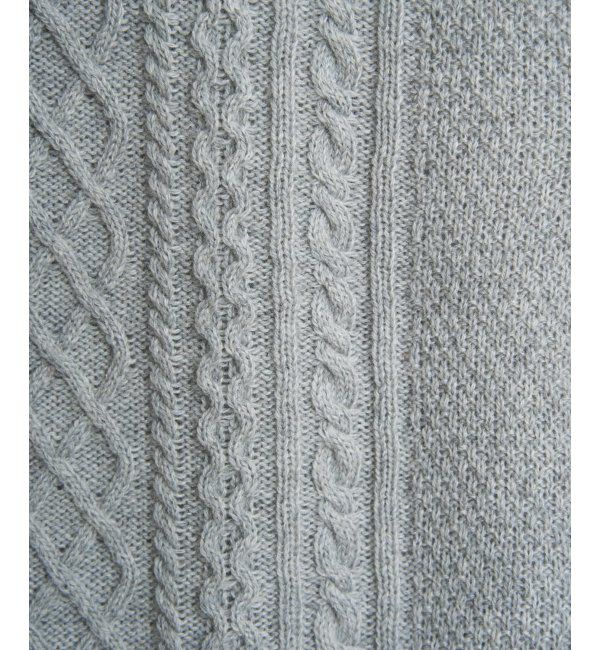 Lbc with Life「ウール混ケーブル2WAYベスト」|ニット・セーター|