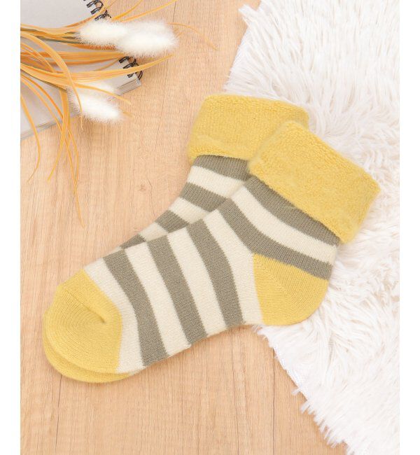 Lbc with Life「裏起毛 ソックスボーダー」|その他|グレー