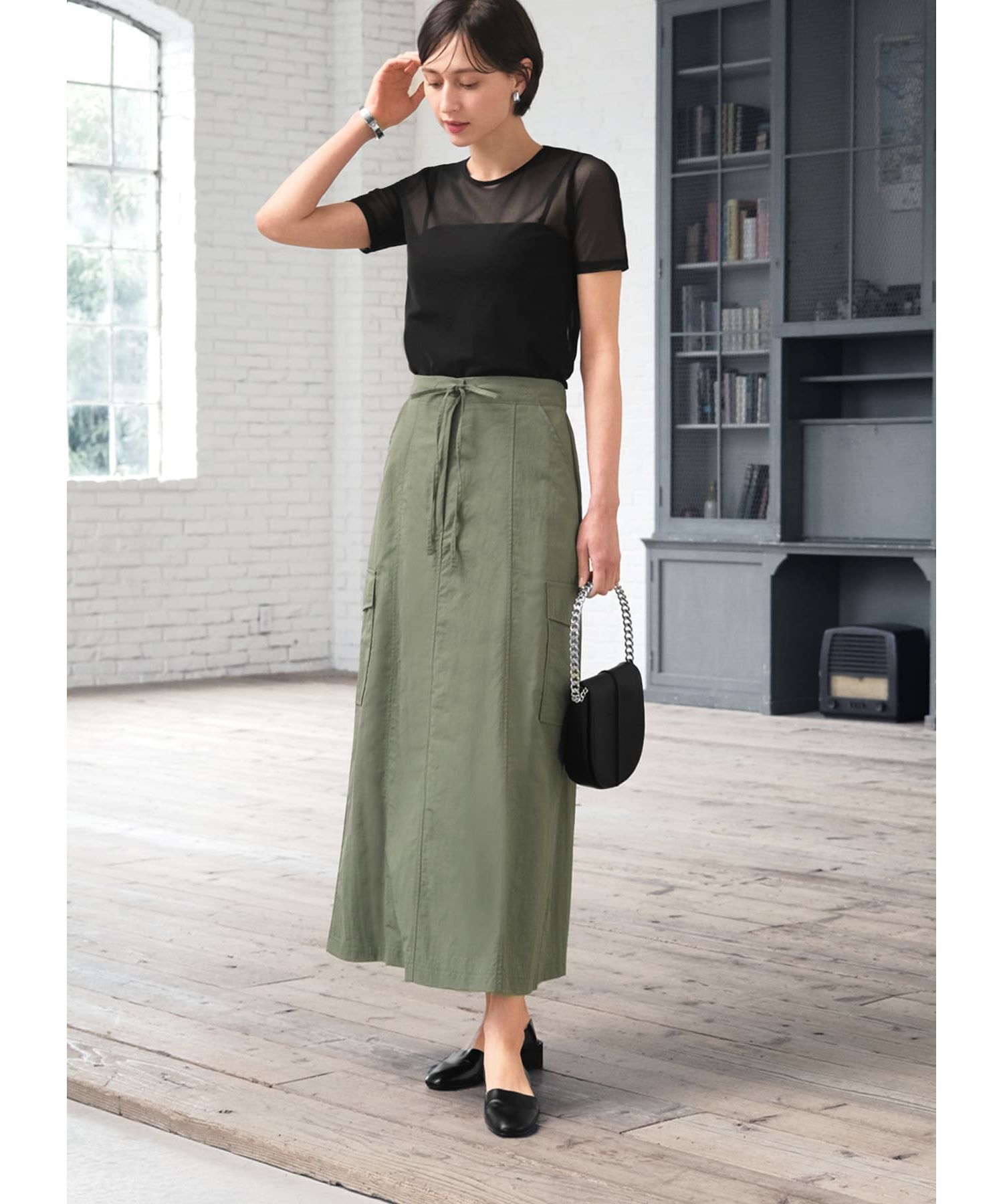 STYLE DELI「シアーインナー半袖トップス」|Tシャツ・カットソー|