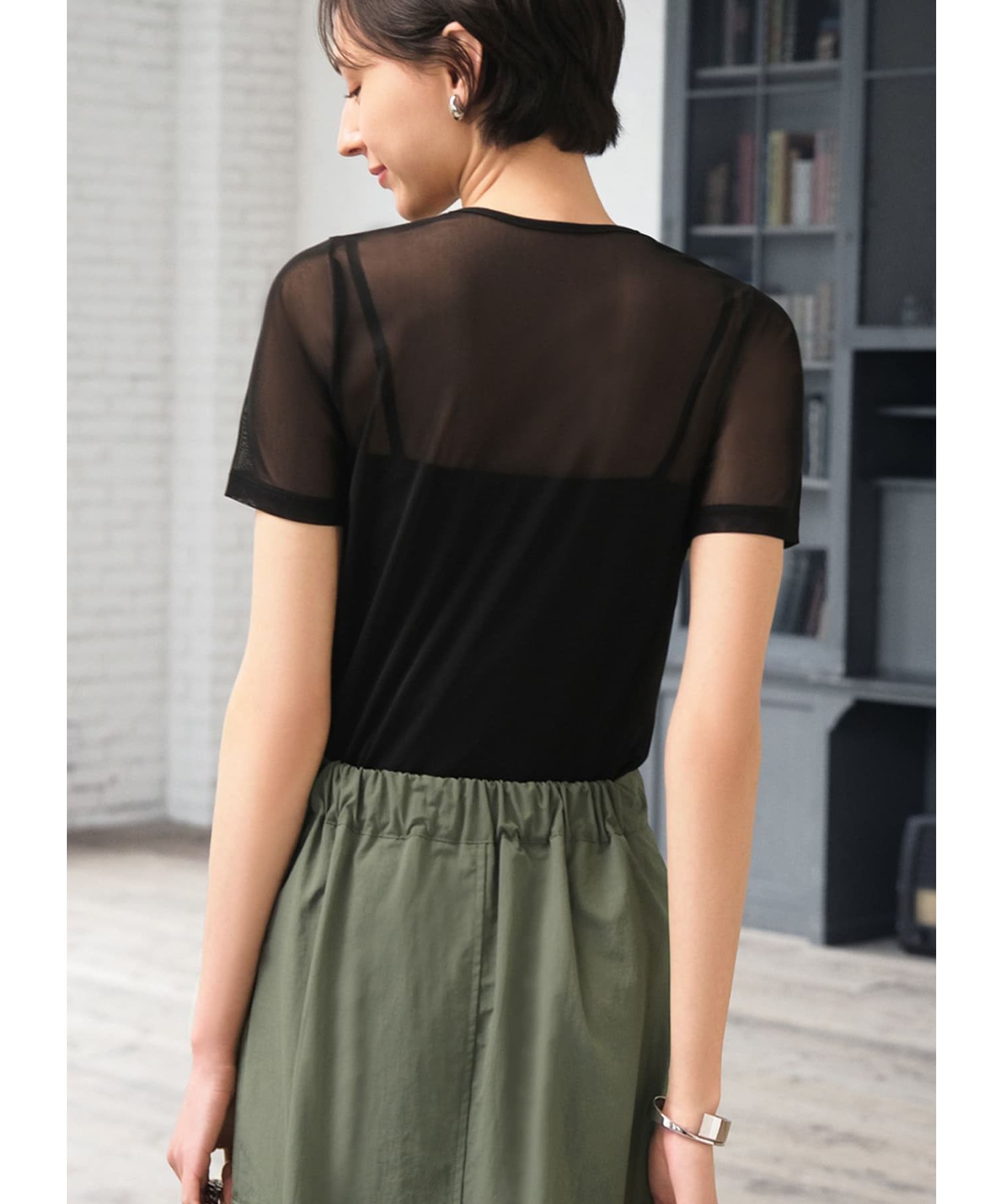 STYLE DELI「シアーインナー半袖トップス」|Tシャツ・カットソー|