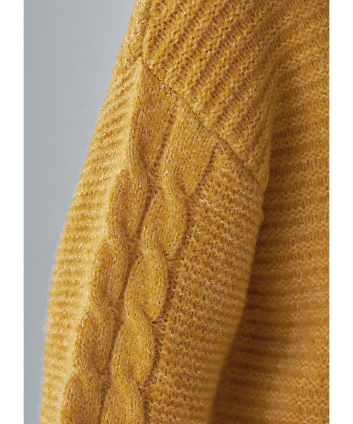 STYLE DELI「袖だけケーブル編みニットプルオーバー」|ニット・セーター|