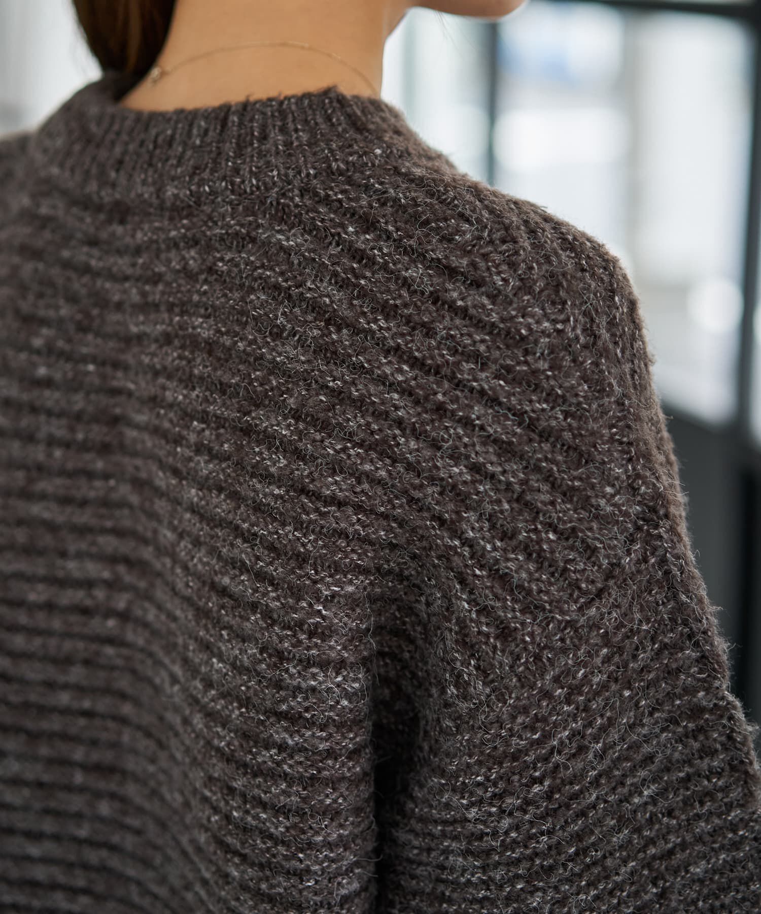 STYLE DELI「袖だけケーブル編みニットプルオーバー」|ニット・セーター|