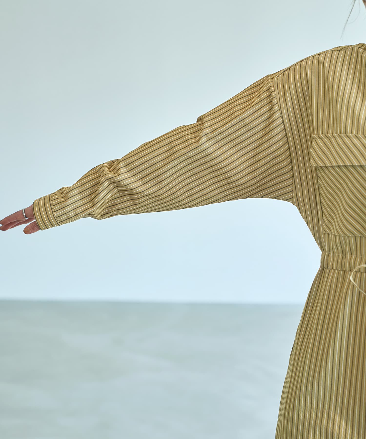 STYLE DELI「【LUXE】交互ストライプ柄シャツワンピース」|ワンピース|