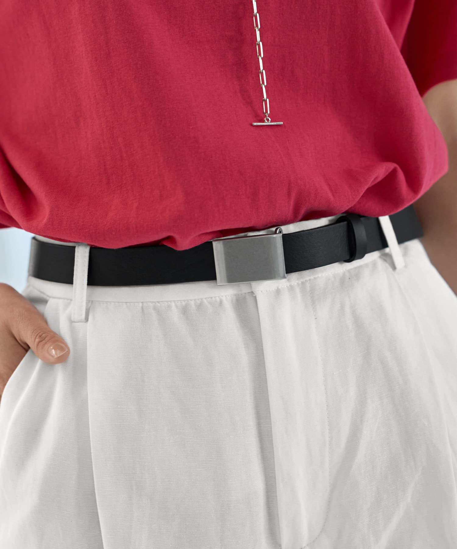 STYLE DELI「ガチャバックルのリアルレザーベルト」|ベルト|